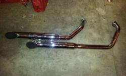 I have a slightly used Cobra Slash cut classic pipe setup for sale. It came with my 2007 Honda shadow Spirit C2. I have replaced them with newer louder pipes. These have a nice rumble to them with the baffles in. I'm not sure the part number as they were