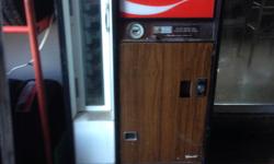 Coca Cola Pop Vending Machine. Good shape. Change mechanism set for loonies and toonies. Keeps pop ice cold and works perfectly. $400 or best offer.
778-356-3377
Call - do not email. If ad is still up, It is still available. Must sell, moving.