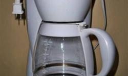 Black & Decker coffee maker, works good, white in color.
Call or email.
