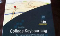 GREGG College Keyboarding & Document Processing. 11e Lessons 1-120
Microsoft Office Word 2007 Manual to accompany.
Comes with cardboard stand.
Contact to make an offer!
This ad was posted with the Kijiji Classifieds app.