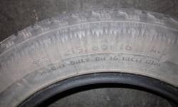 4 Used (50%-60% tread remaining) studded 215/60/16 Weathermaster ST/2 tires (no rims).  $250 total for all four tires.