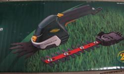 Yardworks cordless/rechargeable grass/shrub shears. In good condition, used twice, still holds good charge and works as new. $20.