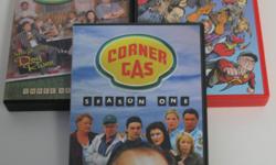 Our son is parting with his Corner Gas DVD collection. Included are three seasons:
Season One - 2 disc set (no scratches)
Season Two - 3 disc set (no scratches)
Season Three - 3 disc set (2 of three discs have some scratches)
A great set for someone who