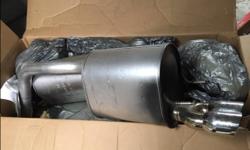 2005-2013 CORVETTE C6 EXHAUST CAT BACK MUFFLER SYSTEM OEM WITH 3" POLISHED STAINLESS STEEL TIPS, ONLY USED 1 MONTH, 1000KMS, ASKING $150 CANADIAN DOLLARS, (705)941-8169