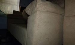 Asking $80 for a used couch and chair set. In reasonable shape, some minor damage from pets - see pictures below. sorry for the quality, its difficult to take pictures as they are stored in a small bedroom.
Buyer will be responsible for picking up the set
