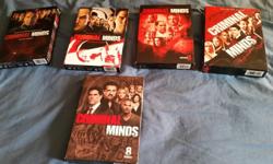 Selling Criminal Minds DVDs. Season 1-4 and 8. Excellent condition. Only watched once. Asking $40 for the lot.