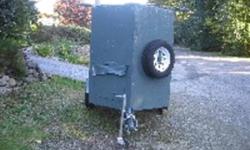 CUSTOM BUILT UTILITY TRAILER
$2200.00
OVERALL DIMENSIONS
-13?L x 6?W x 7?H
CARGO AREA 
-4? x 6?6? = aprox. 27ft squared
CUPBOARD VOLUME
-54ft cubed
-13? RADIAL TIRES
-ONE SPARE MOUNTED
-ONE SPARE NOT MOUNTED
-HEAVY DUTY STEEL FRAME AND TOUNGUE
-3/4?