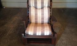 RELAX in this newly custom made American Walnut stained tilting deck chair. Got to come sit in i