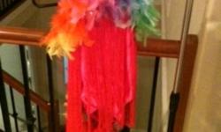 Very Colourful professionally made costumes for Dance. All reasonable offers considered.
Bird Costume                $40
Green ballet tule dress    $30
Green lyrical dress         $30
Burgundy jazz dress       $20
Burgundy ballet dress     $50
Jazz