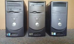 3 dell desktops pc for sale older but work good call 975 3851 mike make me and offer