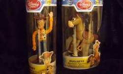 Brand New in containers! Approximately 4", Woody & Bullseye characters. If interested, call (519) 471-4711 if in the London area. If ad is still posted, it?s available.