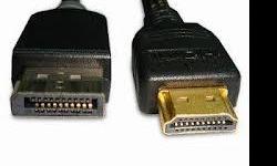 Displayport (M) to HDMI (M) Cable 1080P (6.5ft or 10ft). Displayport(M) to HDMI( F) Adapter also available.
DisplayPort Male to HDMI Male Cable allows you to connect a computer with a DisplayPort connection, to a HDTV with HDMI. Digital video signals are