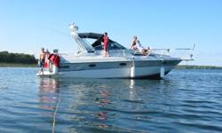 Monticello 270 in mint condition with all the goodies, CD/AM/FM pioneer stereo,VHF marine radio and remote spotlight, raytheon raydar ,chart plotter,auto pilot, Air condition ,swim platform with walk thru transom,stern underwater lights, shower,