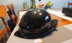 CRX DOT Approved short helmet, black in color, size XS, reason for selling - purchased a full helmet, excellent condition. Please call 225-8781 if interested. Thanks.