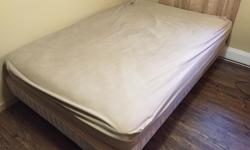 Used double mattress/bed for sale. I am moving to a new apartment and cannot take the mattress with me so I am giving it away completely for free. The bed is in good, used condition (and incredibly comfy!).
The only catch is that the bed is ONLY FOR PICK