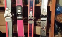 with bindings
$10 a pair
four sizes: 76 74 70 and 68 inches