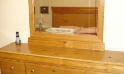 Dresser with mirror / two night tables / matching headboard
All in good condition.  Please call 623-3449 Ext. 263 during the day - and after 5 call 622-5252 and ask for Carla.  The suite is about 4/5 years old and is quite nice.  Please call to view.
