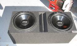 I am selling my brand new in the box 15 inch pyle subs that have 3600watts each and are very nice subs that will pound extremley loud!!
 
 
please call after 8pm untill whenever
thanks