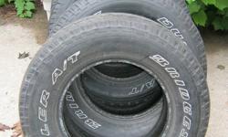These tires are still in ok condition, with plenty of tread left take all 4 for 40.00
call 289-228-0472 if interested