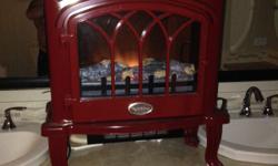 Vermillion Electric Fireplace
24" h x 22" w x 11" d
Colour: Burgundy
Excellent Condition
Paid $279 + tx (Sears)