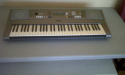 Yamaha YPT 310 keyboard and stand for sale. Excellent condition. Used very rarely.
61 keys,many voices/sound features,built in songs and music database.Call 628-7824