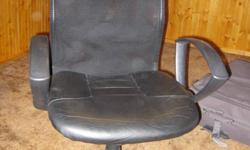Elliot Lake:  Office swivel chair with mesh back, adjustable height, lumbar bar, in mint condition