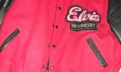 Red and black Elvis varsity winter jacket. Still in good condition. Was purchased through Graceland 2 years ago. Has only been worn once or twice. Size is XXL. Paid over $250.00 for it at the time. Serious buyers only. Please contact if interested. Feel