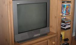 Very good condition
 
Solid wood
 
Measurements:  56 x 54 x 23
 
TV included (Sony Trinitron) 
 
 
Check out my other ads 
 
All items are from a pet/smoke free home