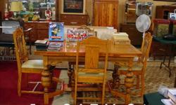 Another quality Public Auction featuring the contents of 2 local seniors estates. Including a 1920's Mission Oak Refectory Table with 4 chairs, dressers, chests, glass, china, knic knacs, pots, pans, sofas, ect!
Feature item an "as new" Craftsman 12.5/33"