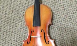 European Violin with Case and Bow
Concert Violin Maggie
Written inside:
Giovan paolo Maggini
brescia 1690
Has finite adjustment for tuning
