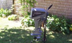 1987   6 HP evinrude Outboard Motor ,has forward ,neutral & reverse gears ,very good condition,very good working motor, includes gas tank & owners manual  $500.00 ( Sorry Price is  Firm)
