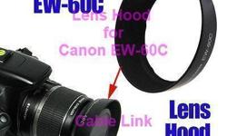 For Canon EOS 60D 600D 550D 500D 1100D with EF-S 18-55mm EW-60C Lens Hood
-Prevent glare and lens flare from unwanted lights
- Enrich your photos with richer colors and deeper saturation
- Flower shaped design reduces vignetting effect
- Protect your lens