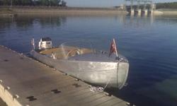 1957 FEATHER CRAFT FALCON II. The Falcon Is the big brother to the Vagabond II with walk through (Vagabond 14' 4 passenger, Falcon 16' 7-8 passenger). 16 ' Boat is all Original including Taylormade windsheild, all hardware, steering wheel, gauges,