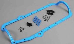 Offered is an Oil Pan Gasket Set sealed in their original package - New
These fit Chevrolet Small Block Engines from 1975 to 1985 with 2 Piece Rear Main Seal. Fits Both Left & Right Side Dip Sticks
This is a 1 Piece Gasket c/w Bolts, washers and alignment