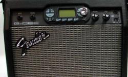 FENDER G-DEC
Guitar Digital Entertainment Center
 
Makes practicing so much fun
In excellent shape ? Asking $175.00 OBO
Call: 705-690-3520
 
Awesome Fender G DEC Guitar Combo Amplifier. This Black Amp has Onboard Artist Presets and Loops that let you play