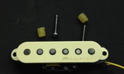 Alnico 2 , Staggered hand-beveled pole pieces Vintage tone stacked humbucker. Overwound to 10.4 K