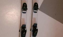 Great light weight twin tips 131cm. Tyrolean bindings with din to 4.5. Proceeds to fund raise for going to the BC alpine ski high school provincials in Fernie.