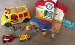 8 figures, school, bus, tricycle and wagon.
Check out my other listings.
Call or text (306)550-4371
I rarely check my emails.
Thanks for looking.
Stephen