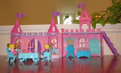 Gently used Little People Princess Castle with all the accessories that came with it, including Princess, Prince, Horse and furniture. Music on the dance floor no longer plays but I suspect it merely needs new batteries.
Am willing to meet at a convenient