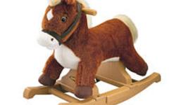 This is a Plush rocking horse that moves its mouth as it sings.
Our son loved it, but now he is too big for it now.
Toy is in good condition, batteries are in it & work.
this is a smoke free home
if you have questions please call