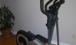This elliptical machine was purchased 2 years ago at Canadian Tire for 300 dollars. It was used for about 6 months and works like new. It is fully assembled, the battery cover is missing and it comes with the owner's manual. You will need a truck or van