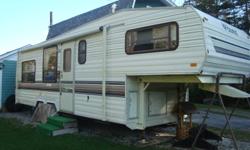 FOR SALE:
               26ft 5th Wheel camper
 
   Everything works new fridge
    ASKING PRICE: 3000.00
 
   Please call (902)742-0017  for more imformation
   ask for debbie gavel or warren gavel