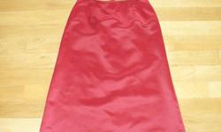 2 Piece Halter Dress
 
Red Wine in colour
 
Size 4-6 (approximately - dress was custom made)
 
Dress was worn once for a wedding
 
Dress is in excellent condition, looks brand new.
