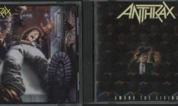 Lot of four Anthrax CD's. Original release on Island Records. Spreading The Disease, Among The Living, State Of Euphoria and Persistence Of Time. All are in top shape, hardly played. Pick up or mail out only; buyer pays shipping. Cash preferred.