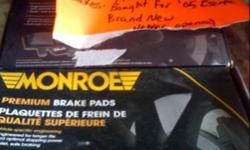 Monroe front and rear brake pads. Brand new in box. Was purchased for 2005 ford escape. Not sure what else they might fit.
This ad was posted with the Kijiji Classifieds app.