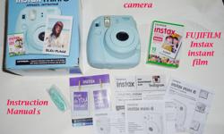 * Fujifilm Instax Mini 8 Camera in original box including instruction manuals + Instax instant film mini 10 sheets never been used
- Condition: new,tested and works
- Color: blue
* Price: $79 or Best Offer
----> FREE Delivery in Ottawa
* For more
