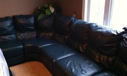 FULL LEATHER SECTIONAL from IKEA in dark blue... Good condition... Leather all over!! Paid $3000+ selling for $800 need the space ASAP!!!
Contact us for more details!
Approx 6 years old... Has not been used in 3 years!!!
This ad was posted with the Kijiji