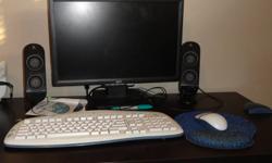 Built it in 2007 for college. Downsizing, and wanting to sell it. Comes with:
-19" LCD Acer monitor (works great)
-Wireless keyboard/mouse
-All driver disks including Windows XP home and ASUS motherboard driver
-Hard drive completely formatted nice and