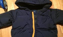 Barely worn, like new Navy blue Gap snowsuit (one piece) perfect for those with little ones next season.