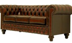 Quality Leather Chesterfield Furniture by Traditional Chesterfields Canada
 
2 seater settee 160cm 83cm 84cm
 
 
3 seater settee 198cm 83cm 84cm
 
 
The Bolton Chesterfield design is an excellent example of the taller, more stylish Chesterfield range of